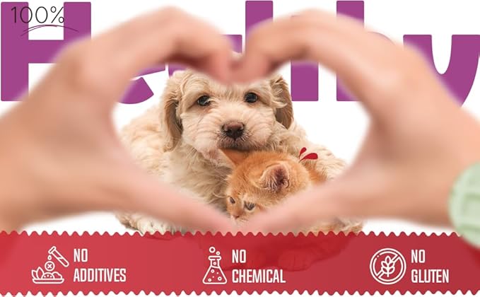 Freeze Dried Chicken Cat & Dog Waffle Treats - Made with Human Grade Chicken Breast & Liver - 5 Natural Flavors - Healthy, Tasty, Dry Food for Indoor Cats, Dogs - Inspected & Tested in USA