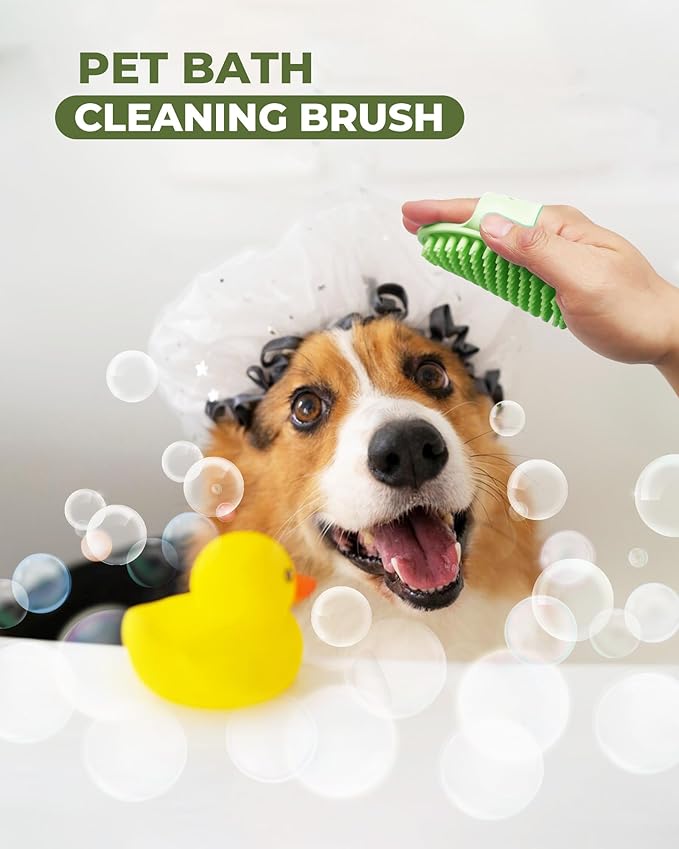 Dog Brush for Shedding Grooming,6 Pack Long-Pin Brush Set for Long Haired Dog Cat Goldendoodles Poodles Doodles Green
