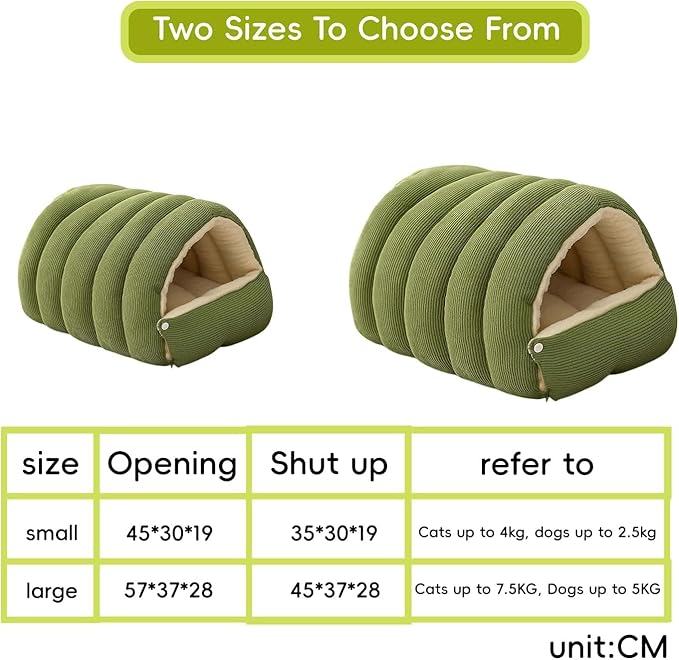 Removable and Washable Winter Closed-Off Cat Bed, Cat Winter Cave, Cute Cat Beds for Indoor Cats, Disassembled Design for Easier Cleaning, with Hair Remover (2PcsPurple, 17.7 * 11.8 * 7.5 in)