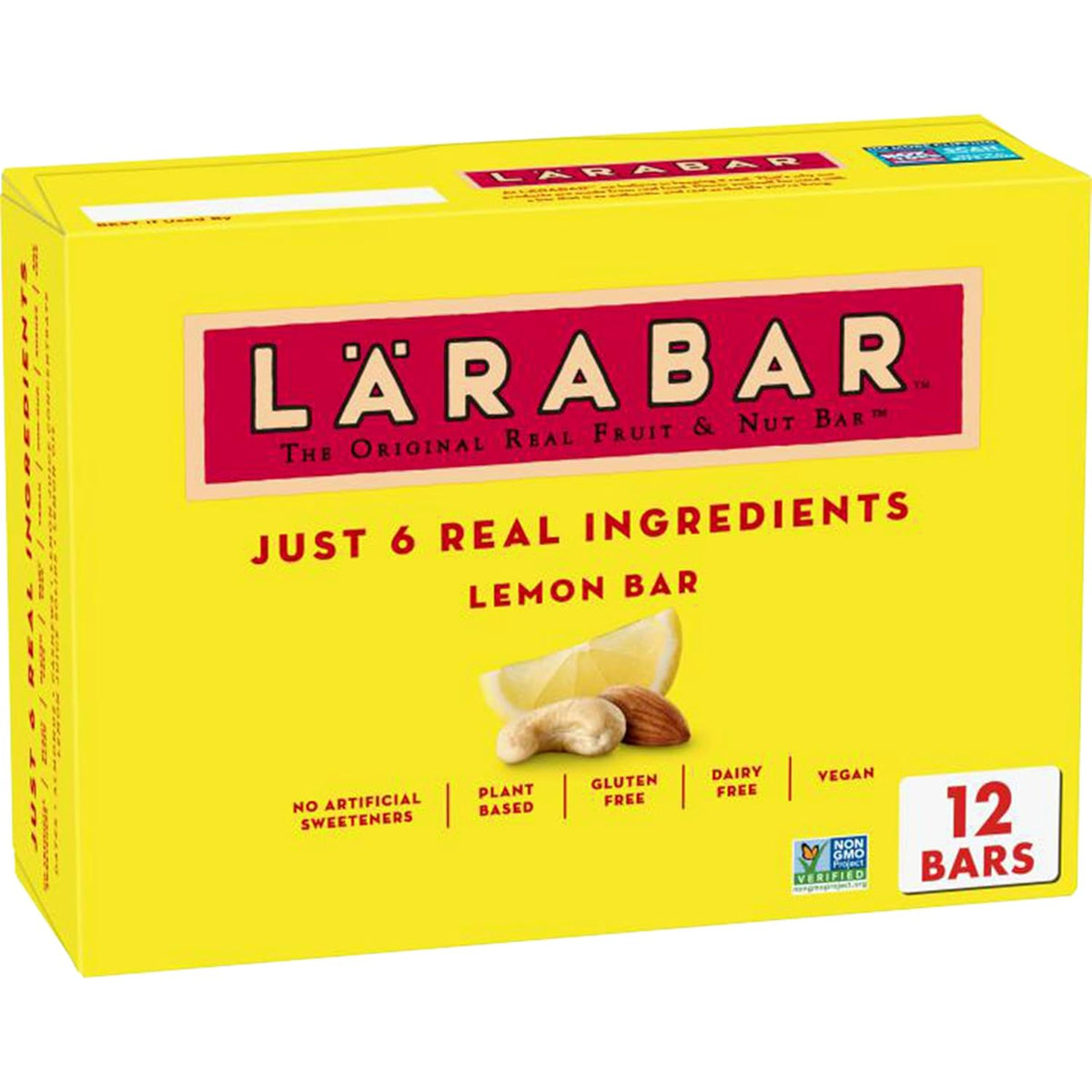 Larabar Lemon Bar Fruit and Nut Bars, Gluten Free and Vegan, 28.8 oz, 18 Ct