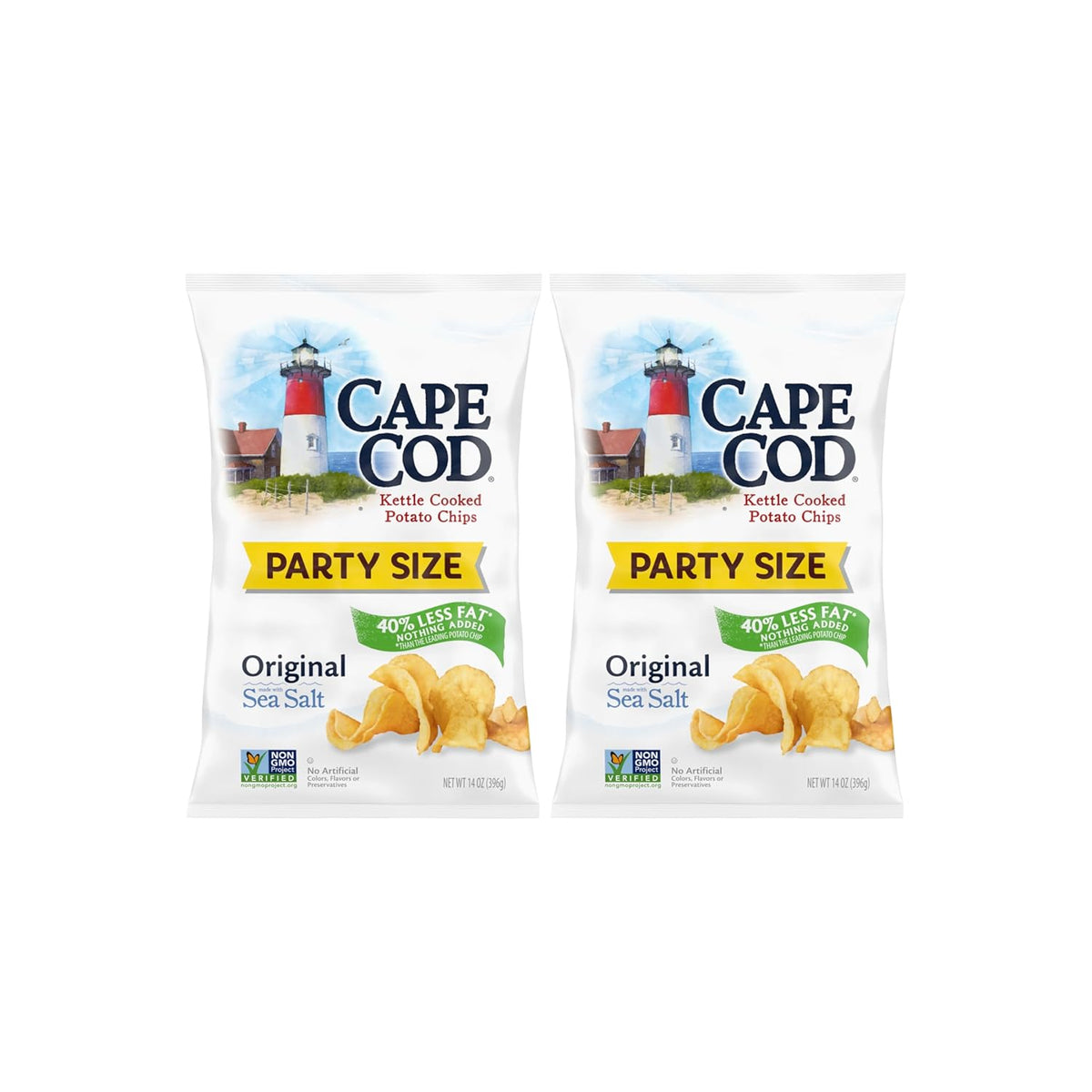 Cape Cod Potato Chips, Less Fat Original Kettle Chips, 14 Oz