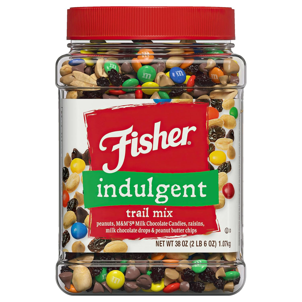 Fisher Snack Spicy Cajun Trail Mix, 29.5 oz (Pack of 1), Resealable Jar, Bold & Crunchy Snack Mix with Peanuts, Corn Nuggets, Sesame Sticks, and Corn Sticks, Mildly Spicy Party Trailmix, Snacks for Adults