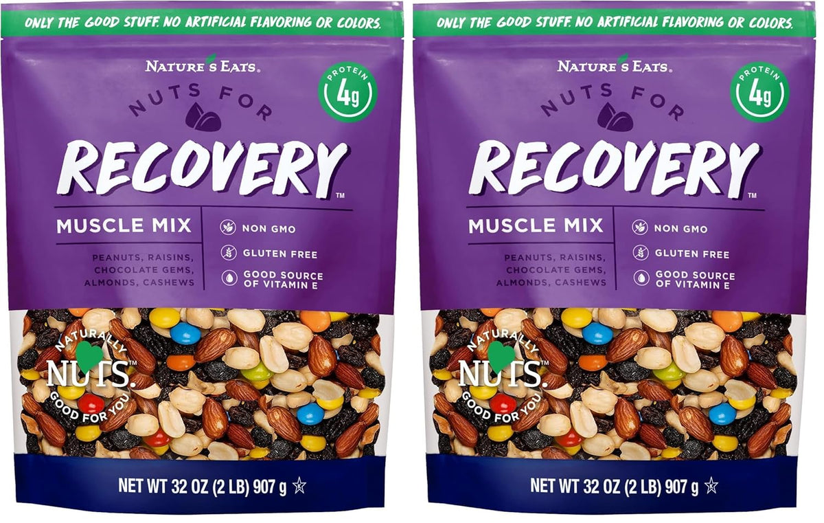Nature's Eats Nuts for Recovery Muscle Trail Mix, Oz, Assorted, 16 Oz
