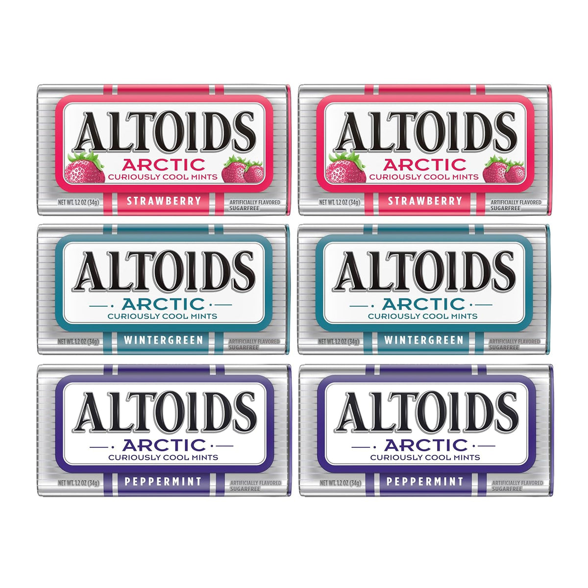 AltoidsWintergreen Curiously Strong Mints, 1.76 Ounce Each (3 Pack, 5.28 Ounce Total)