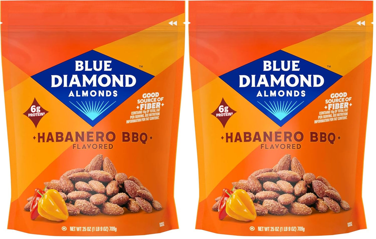 Blue Diamond Almonds, Low Sodium Lightly Salted Snack Nuts, Plant-Based Protein and Fiber Salty Snacks, Great for Holidays, Parties, Events, Lunch, Pantry Staple, 25 Oz Resealable Bag (Pack of 1)