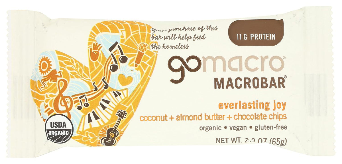 GoMacro Macrobar, Oatmeal Chocolate Chip, 2.3 Ounce