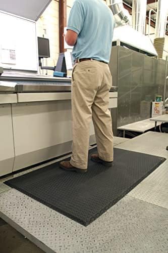 Hudson Exchange (3'x3') MaxCush Anti-Fatigue Comfort Industrial Ergonomic Mat