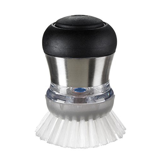 OXO Steel Soap Dispensing Palm Brush