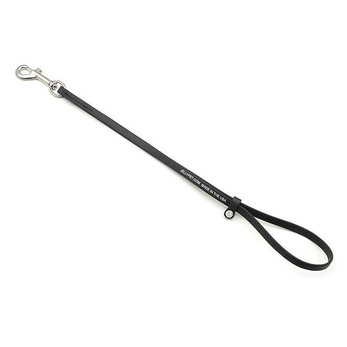 Jelly Pet Grooming Loop for Dogs, Fits Most Pet Grooming Tubs/Tables, Easy to Clean, Waterproof & Durable Noose Loop, Stronger Than Leather, Made in The USA (1/2'' x 24'', Black)