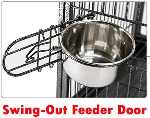 Deluxe Portable Wrought Iron Bird Travel Parrot Vet Carrier Cage Prevent Beaks Out Pet Products for Parrots Conures Cockatiel Amazon African Grey