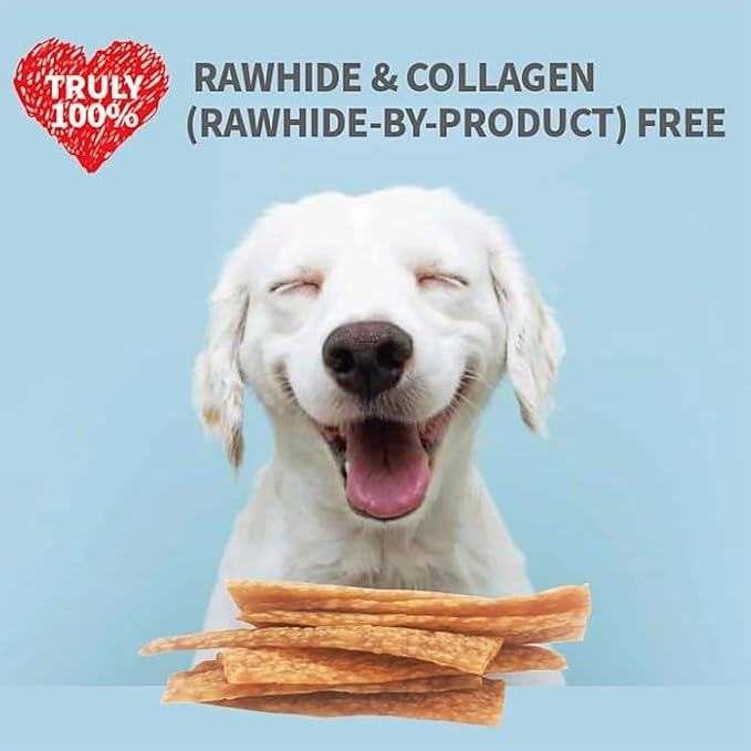 Chicken Dog Chew Chips, Puffed Human Grade Chicken Dog Treat, Rawhide Alternative, Easy to Digest 12pcs/Pack