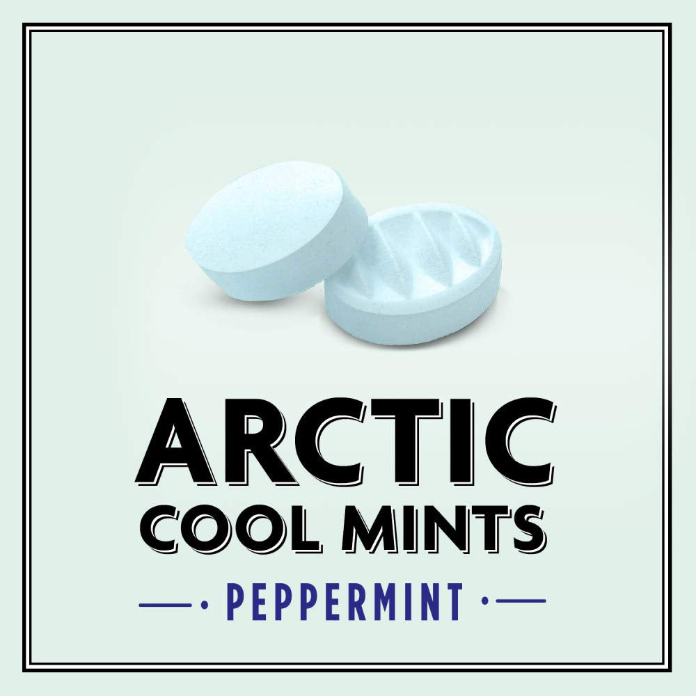 altoids arctic peppermint breath mints sugar free 1.2 oz tin pack of 8