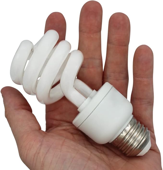 lumenivo 15 Watt UVB Reptile Light 5.0 15W Spiral Reptile Heat Terrarium Light Bulbs for Turtles, Gecko, Tortoise, Snake, Lizard, Chameleons, and Insects - 120V - 1 Pack