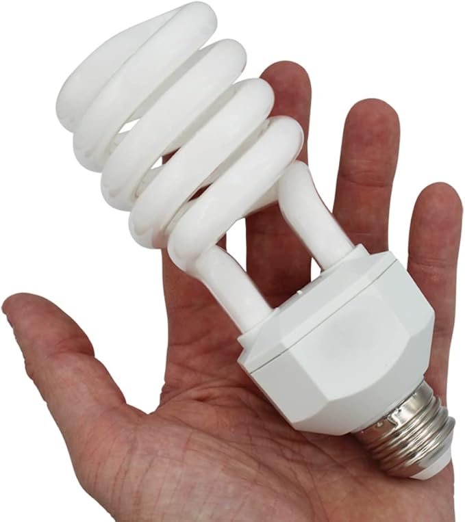 lumenivo 23 Watt UVB Reptile Light 5.0 23W Spiral Reptile Heat Terrarium Light Bulbs for Turtles, Gecko, Tortoise, Snake, Lizard, Chameleons, and Insects - 120V - 2 Pack