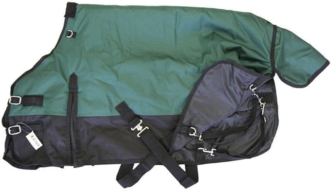 AJ Tack 1200D Waterproof Winter Pony Blanket - 300g Heavyweight Turnout with Fleece Collar, Shoulder Gussets & Tail Flap - Camouflage 58"