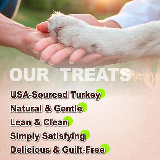 Afreschi Turkey Tendon Braided Stick 3.5 oz, Dog Treats for Classic Series, All Natural Human Grade Dog Treat, Suitable for Training chew, USA-Sourced Turkey Tendon, Rawhide Alternative