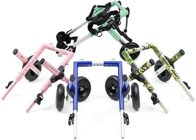 Walkin' Wheels Lightweight – for Small Cats 2 to 20 Pounds – Veterinarian Approved – Cat Wheelchair for Back Legs, for Cats 11-20 lbs, 3-6 inches Leg Height – Blue