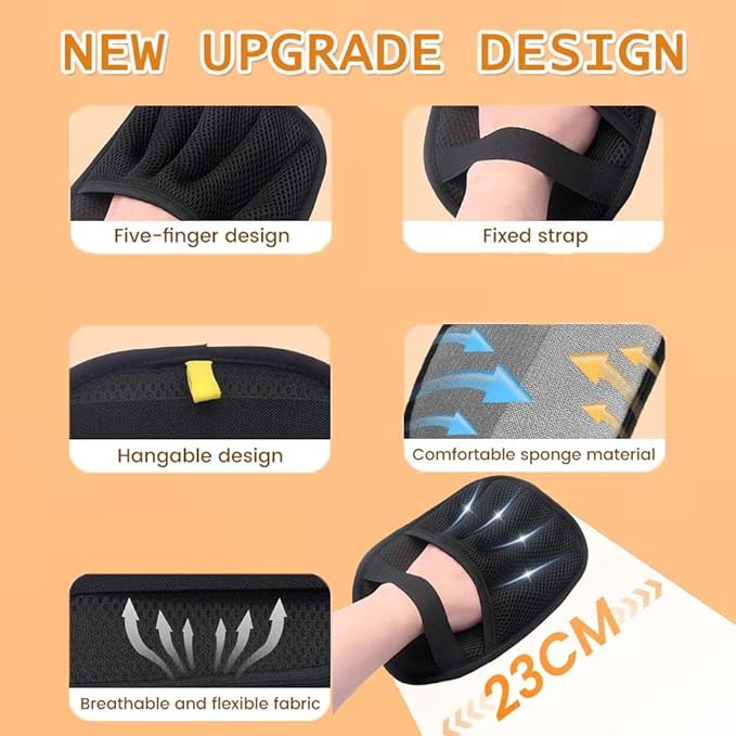1PC Pet Hair Removal Glove,Electrostatic Gloves Pet Hair,Reusable Cat & Dog Hair Remover for Couch,Furniture,Carpet,Curtain,Carpet Car Seat,Pet Memorial Gifts for Dogs,dog hair collector keychain