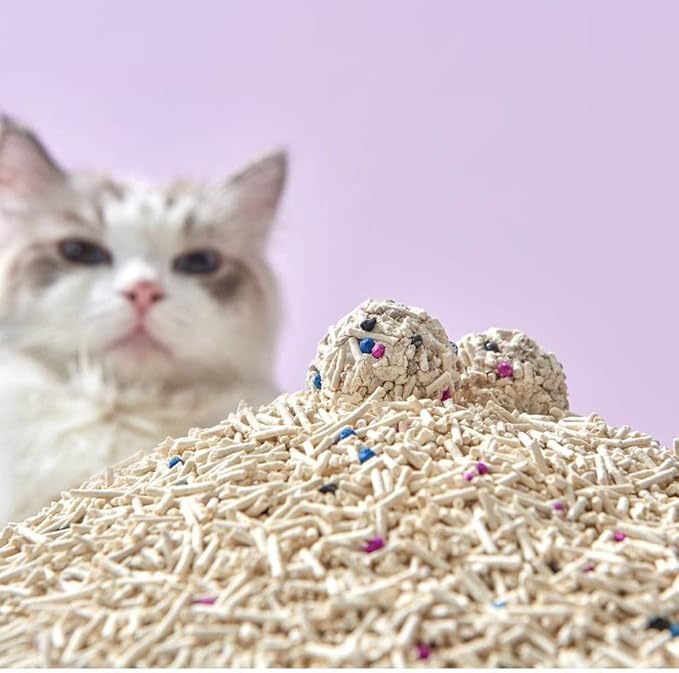 Mixed Tofu Cat Litter, Heavy Duty Flushable Kitty Litter, 5.5Lb/88Oz Original 8 Pack