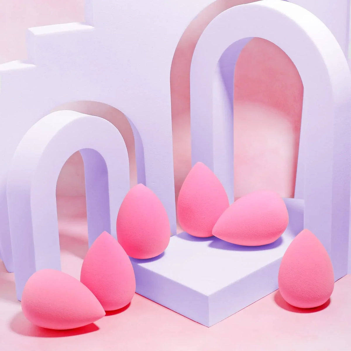 AOA Studio Latex-Free Makeup Sponge Set of 6, Super Soft for Powder, Cream & Liquid