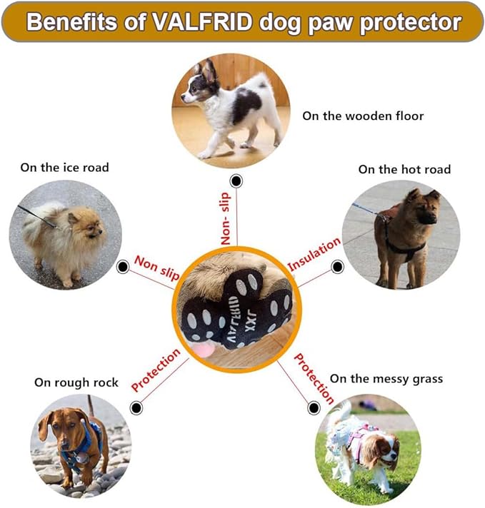 Dog Paw Protector Anti-Slip Grips to Keeps Dogs from Slipping On Hardwood Floors,Traction Control Non-Skid Dog Shoes Booties Socks Replacemen XL 40 Pieces