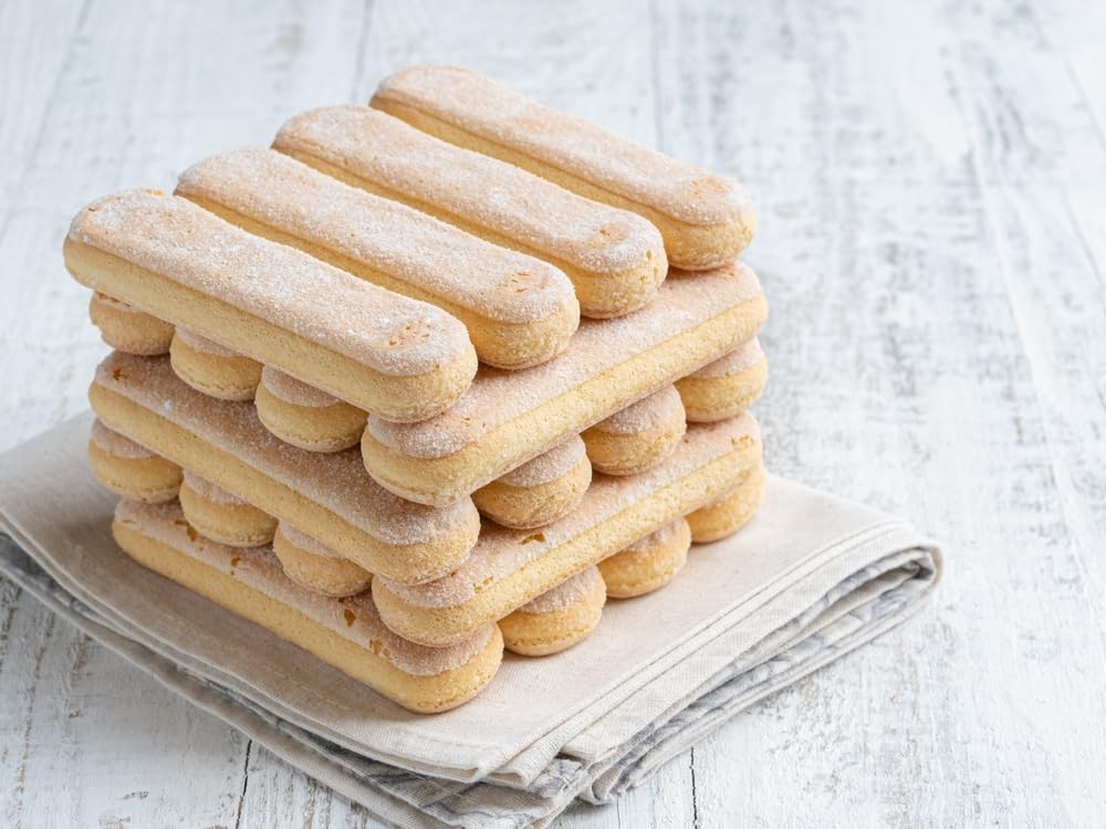 Sanniti Italian Savoiardi Ladyfingers Cookies | Product of Italy | Biscuits Great for Snacking and Tiramisu, 500 Grams (17 oz)