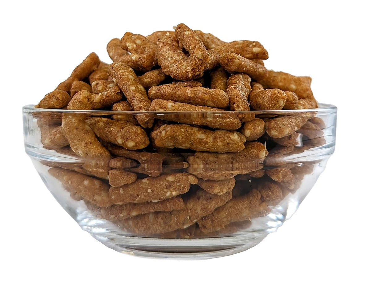Sesame Sticks Original 1 lb. By Medley Hills Farm in Reusable Container - Delicious and Fresh Sesame Sticks Snacks - Ideal for Midday Snacking