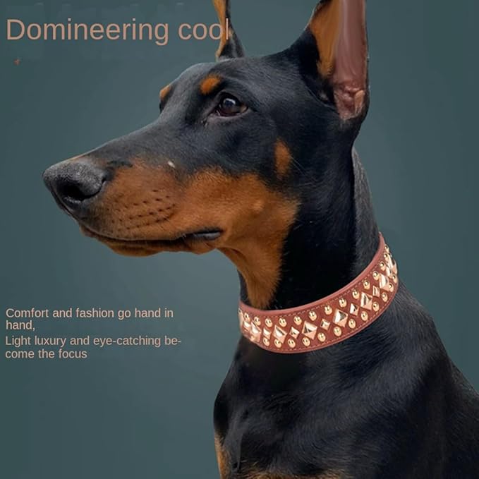 Spiked Dog Collar Soft Pu Leather Mushrooms Rivet Spike Studded Puppy Adjustable Pet Collars for Small Breeds (XS, Grey3)