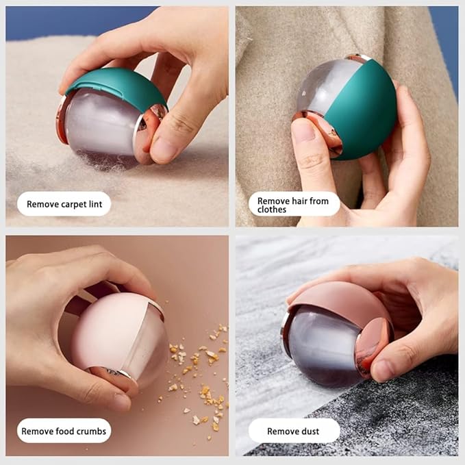 Washable Reusable Gel Lint Roller for Pet Hair, Tecogue Portable Dog Cat Pet Hair Remover for Clothes, Laundries, Sticky Cleaner, Dust Fuzz Fur for Travel Household (Green-4pcs)