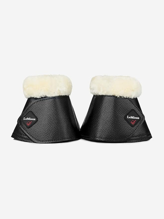 LeMieux Black Ballistic Overreach Horse Boots - Over Reach or Bell Boots for Horses - Protective Gear and Training Equipment - Equine Boots, Wraps & Accessories