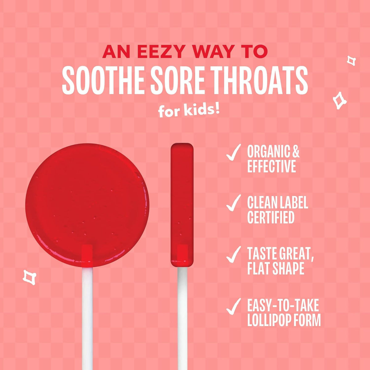 Lolleez by EEZ Co. Organic Throat Soothing Pops for Kids, Variety Pack, 28ct