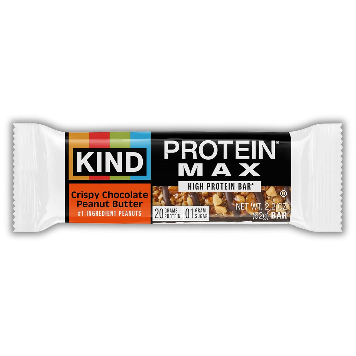 KIND Protein MAX Bars Variety Pack, Gluten Free, Low Sugar, High Fiber Snacks, Sweet & Salty Caramel Peanut Crisp, Crispy Chocolate Peanut Butter, 20g Protein, 12 Count