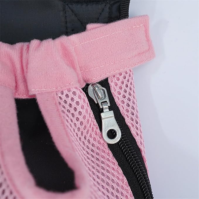 Portable Pet Carrier Backpack, Adjustable Pet Front Cat Dog Carrier Backpack Travel Bag for Small Medium Dogs Cats Puppies, Cat Backpack Carrier for Hiking Cycling (F, S)