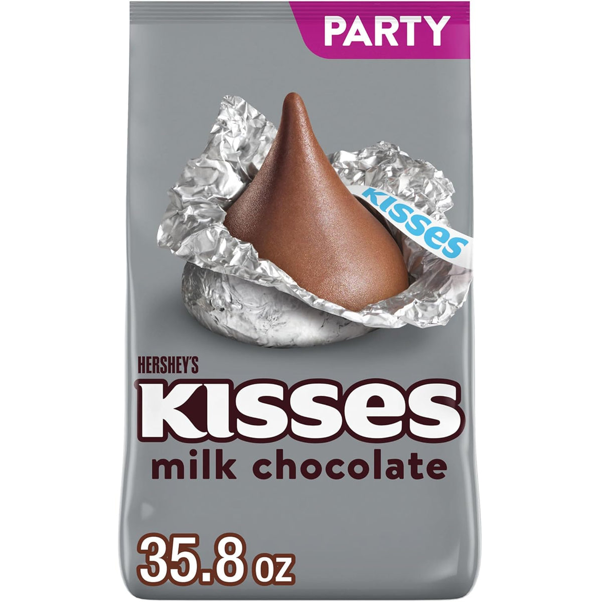 HERSHEY'S KISSES Milk Chocolate Candy Party Pack, 30 oz