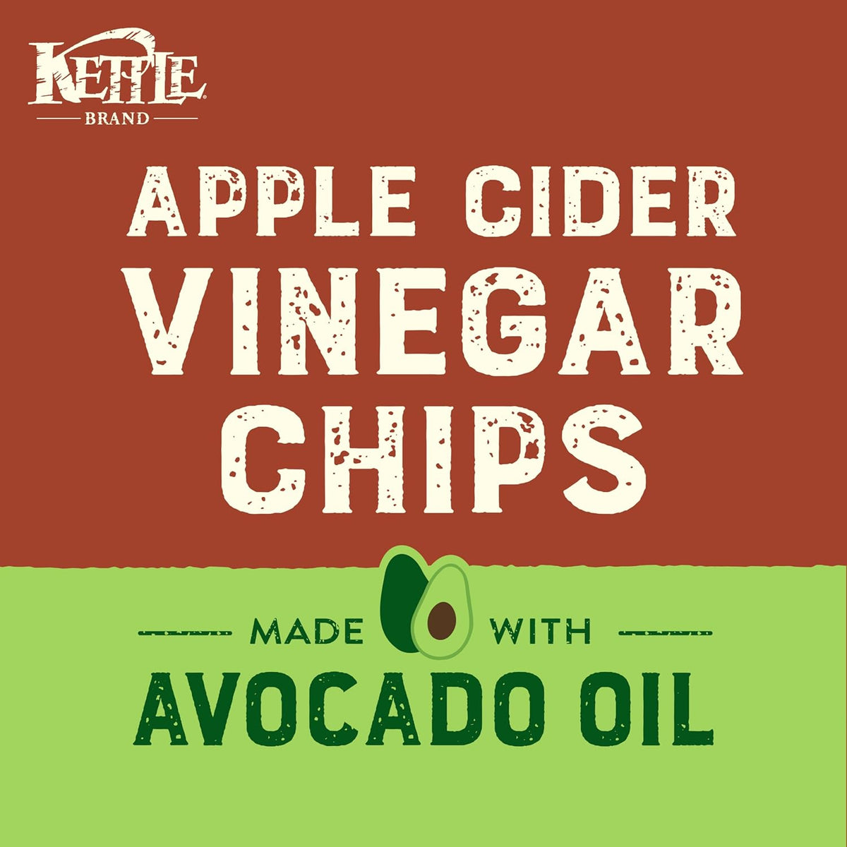 Kettle Brand Made with Avocado Oil Apple Cider Vinegar Chips, 6 Oz Bag