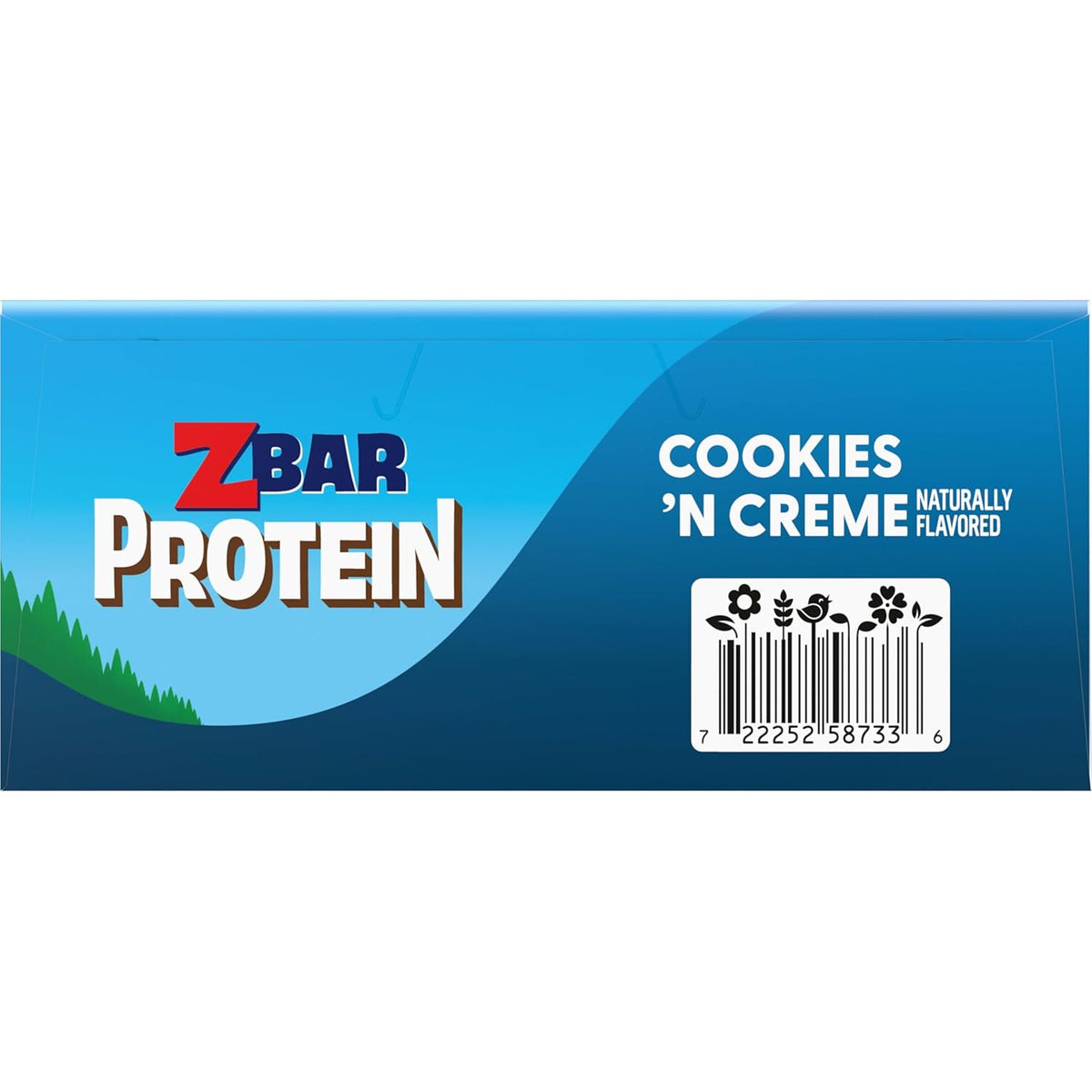 Zbar Protein Cookies 'N Creme Crispy Snack Bars, 15-pack, made with organic oats, non-GMO, 5g protein, gluten free