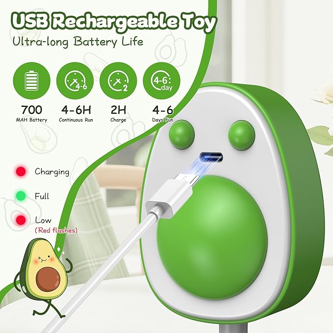 Automatic Hanging Door Cat Toy,Electric Interactive Cat Toys-Flying Bird &Mouse Wand & Ribbon Wand,USB-Rechargeable Self Play Feather Chase/Hunt Cat Toys for Bored Indoor Adult & Kitten Cats