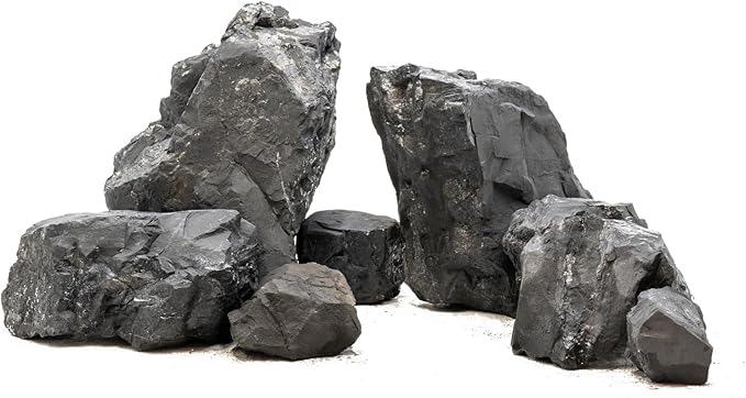 Unocho Aquarium Rock Stone Fish Tank Rocks 5lb Natural Rocks for Aquariums Aquascaping Landscaping Model Tank Decoration Vivariums Paludarium Miniature and Fairy Garden(3"-6"-4pcs)