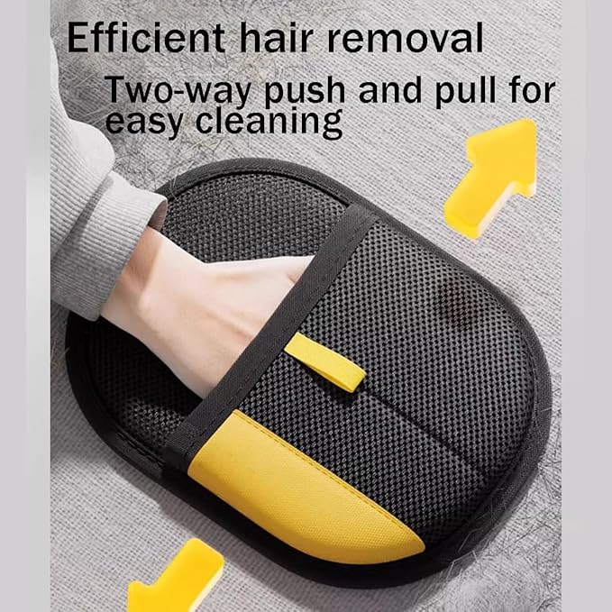Pet Hair Removal Glove for Cats & Dogs, 2025 New Upgrade Pet Hair Remover Electrostatic Gloves, Cat Grooming Gloves for Hair Removal, Reusable Pet Hair Remover Glove (2 PCS)