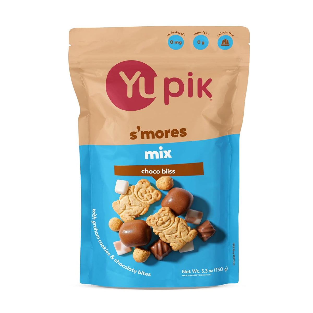 Yupik S'Mores Mix, 5.3 Oz, Chocolatey Delight, Blend of Marshmallows, Chocolate Chunks & Crunchy Graham Bear Crackers, Sweet Snack, Campfire Treat, Party Snack