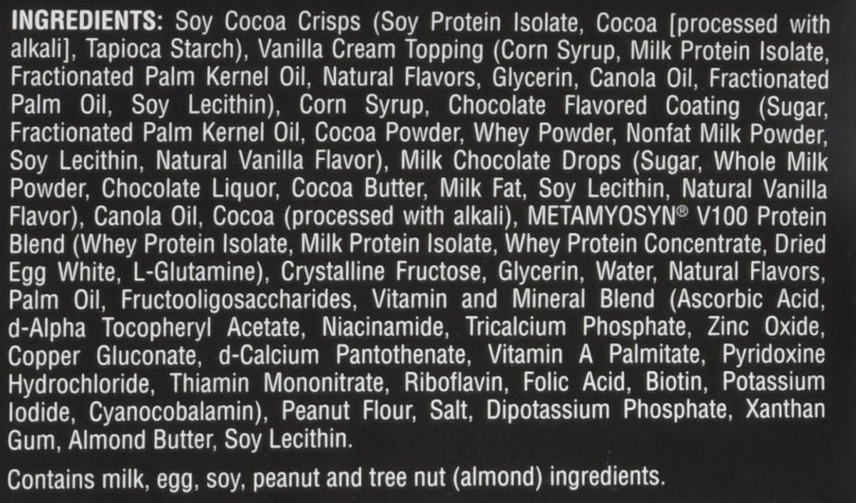 MET-Rx Big 100 Protein Bar, Meal Replacement Bar, 32G Protein, Super Cookie Crunch, 3.52 Oz