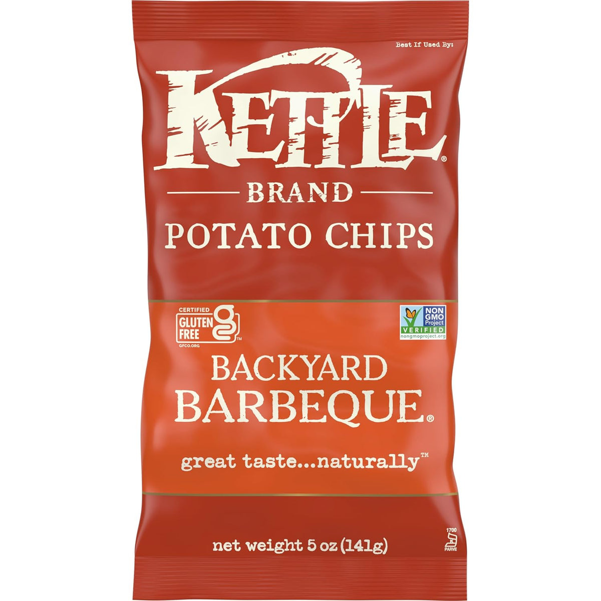 Kettle Brand Potato Chips, Backyard Barbeque Kettle Chips, Party Size, 13 Oz