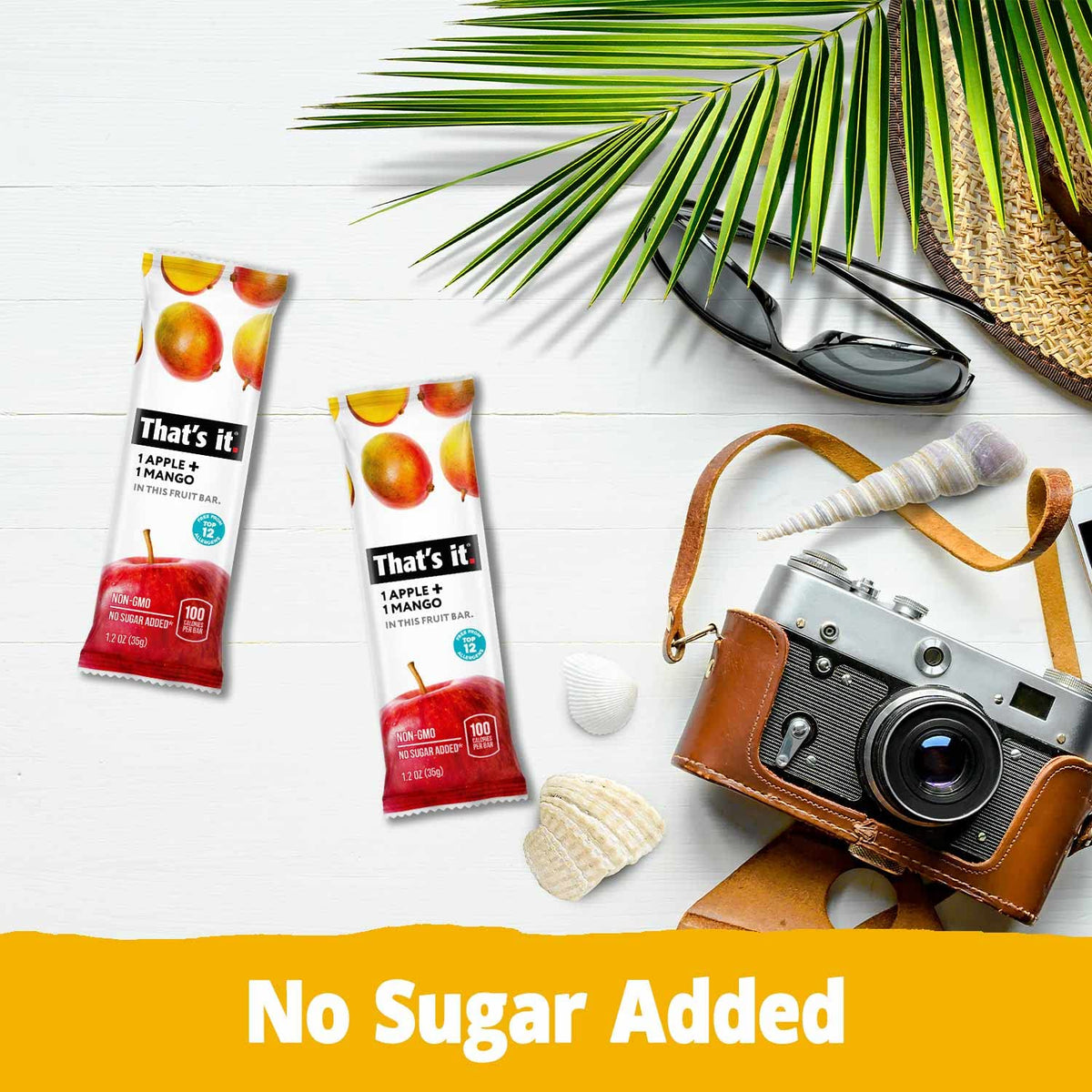 That's it. Variety Pack 100% Natural Real Fruit Bars, High Fiber Vegan Gluten Free Healthy Snacks for Adults & Paleo Children, Non GMO, No Added Sugar