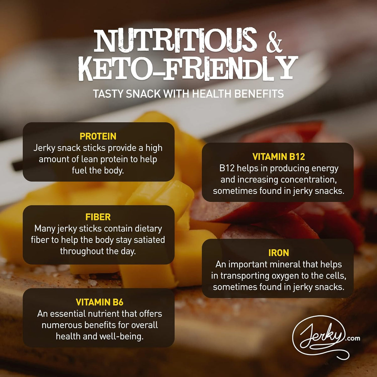 jerky.com 26pc meat sticks variety pack with pork, turkey, ham, beef & cheese sticks, gluten free & keto
