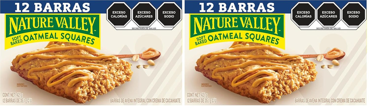 Nature Valley Soft Baked Oatmeal Squares, Cinnamon Brown Sugar, 12 Bars, 14.88 oz