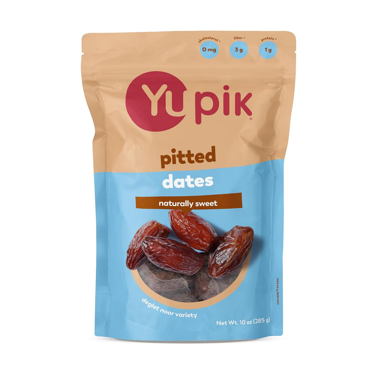 Yupik Pitted Deglet Nour Dates, 10 Oz, Kosher, Gluten-Free, Naturally Sweet Dried Fruits, No Pits, No Sugar Added, No Sulphites, Healthy Snacks