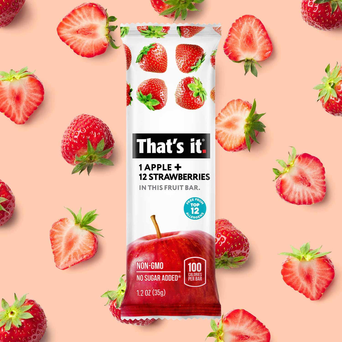 That's it. Variety Pack 100% Natural Real Fruit Bars, High Fiber Vegan Gluten Free Healthy Snacks for Adults & Paleo Children, Non GMO, No Added Sugar