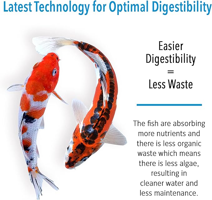 MICROBE-LIFT MLLHGEBAG High Growth and Energy Floating Fish Food Pellets for Ponds, Water Gardens, and Fountains, Safe for Live Goldfish and Koi, 40 Pounds