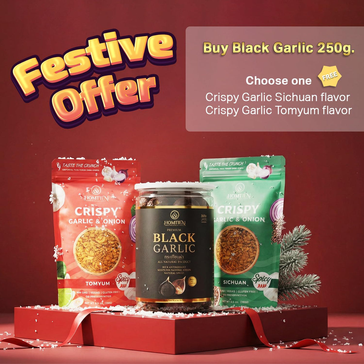 Homtiem Black Garlic 8.82 Oz (250g.), Whole Black Garlic Fermented for 90 Days, Super Foods, Non-GMOs, Non-Additives, High in Antioxidants, Ready to Eat for Snack Healthy, Healthy Recipes