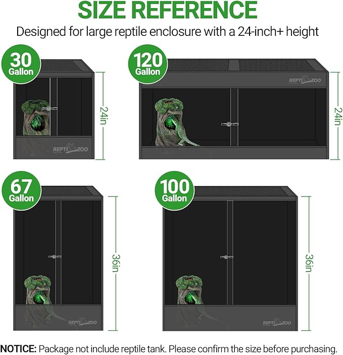 REPTI ZOO Reptile Waterfall Drinking Fountain with Food Dish, 1000ML Large Reptile Terrarium Water Dispenser for Bearded Dragon Chameleon Gecko Lizard Tree Frog